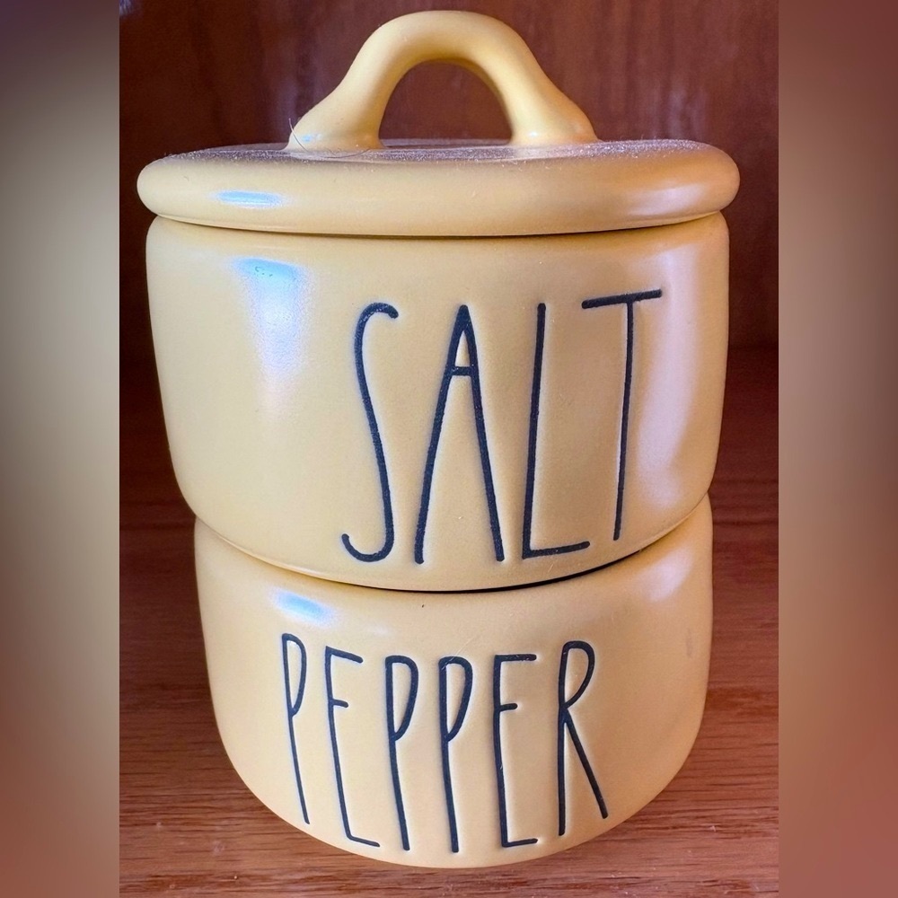 Yellow Salt and Pepper Stackers